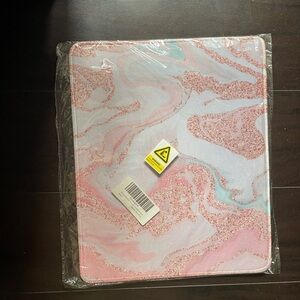 Pink and White Marble mousepad